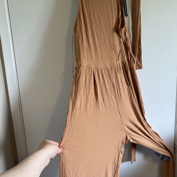 Beige Jumpsuit (includes belt) - Picture 2 of 4
